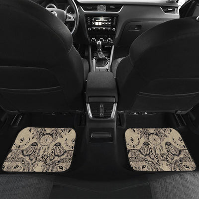 Indian Boho Wolf Front and Back Car Floor Mats