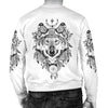 Indian Boho Wolf Men Crewneck Sweatshirt