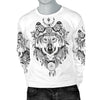 Indian Boho Wolf Men Crewneck Sweatshirt