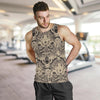 Indian Boho Wolf Men Tank Top