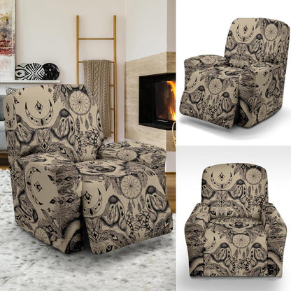 Indian Boho Wolf Recliner Slipcover-JORJUNE.COM