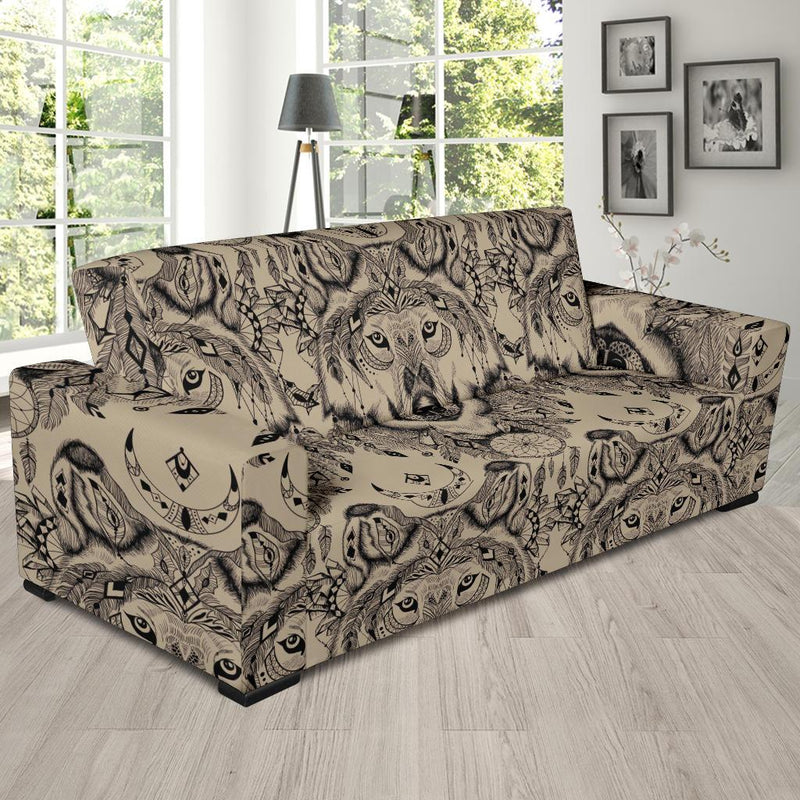 Indian Boho Wolf Sofa Slipcover-JORJUNE.COM