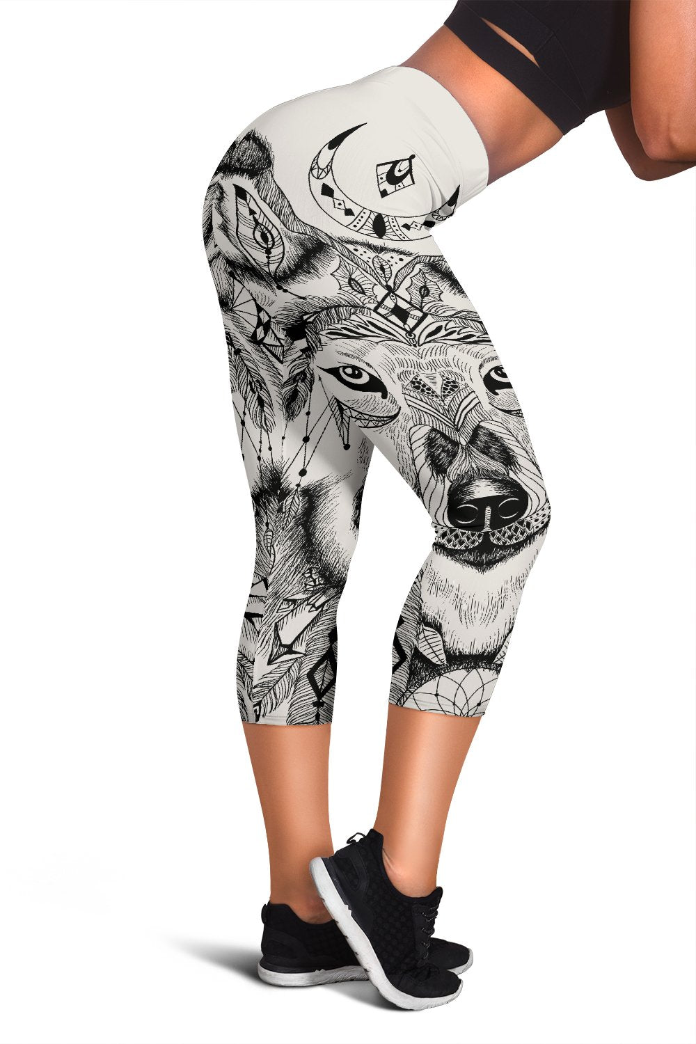 Indian Boho Wolf Women Capris