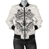 Indian Boho Wolf Women Casual Bomber Jacket