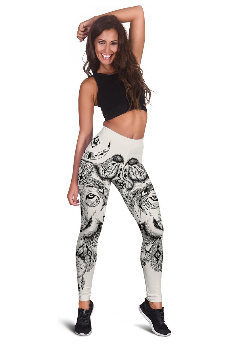 Indian Boho Wolf Women Leggings