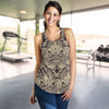 Indian Boho Wolf Women Racerback Tank Top