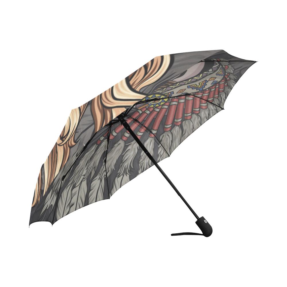 Indian girl Automatic Foldable Umbrella