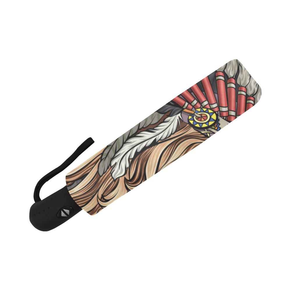 Indian girl Automatic Foldable Umbrella