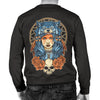 Indian Girl Wolf Men Crewneck Sweatshirt