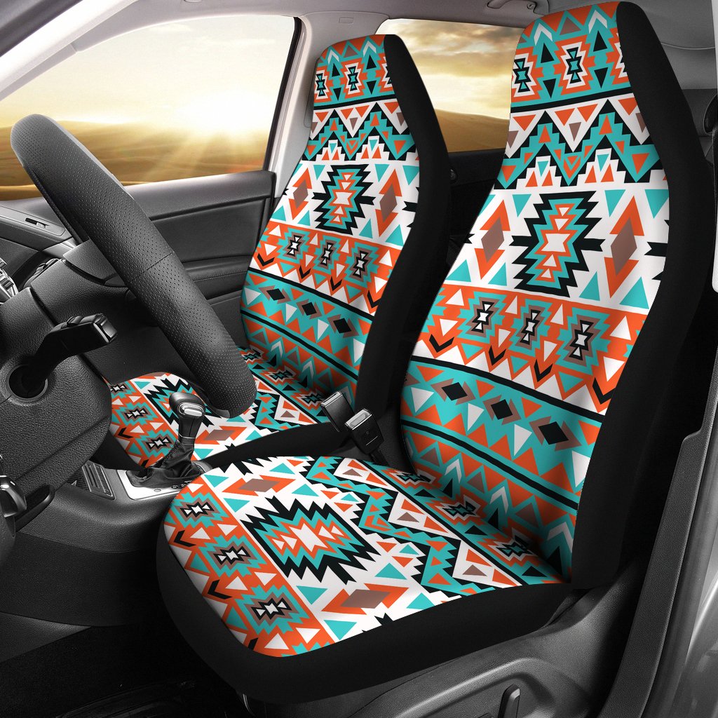 Indian Navajo Ethnic Themed Design Print Universal Fit Car Seat Covers
