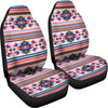 Indian Navajo Neon Themed Design Print Universal Fit Car Seat Covers