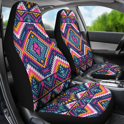 Indian Navajo Pink Themed Design Print Universal Fit Car Seat Covers