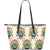 Indian Skull Pattern Large Leather Tote Bag