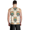 Indian Skull Pattern Men Tank Top