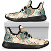 Indian Skull Pattern Mesh Knit Sneakers Shoes