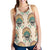 Indian Skull Pattern Women Racerback Tank Top