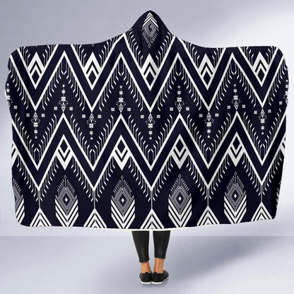 Indians Tribal Aztec Hooded Blanket-JORJUNE.COM