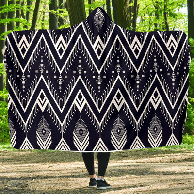 Indians Tribal Aztec Hooded Blanket-JORJUNE.COM