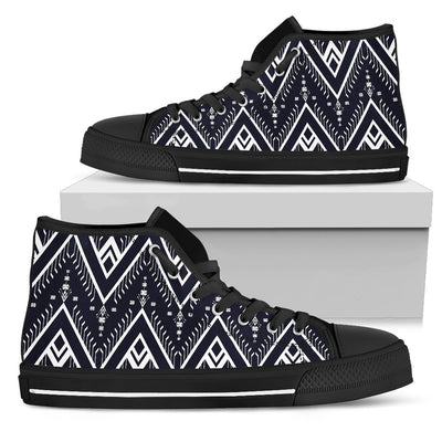 Indians Tribal Aztec Men High Top Shoes