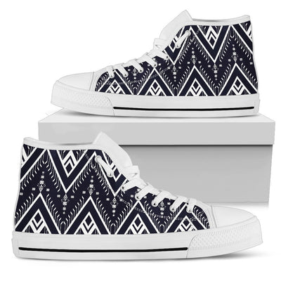 Indians Tribal Aztec Men High Top Shoes