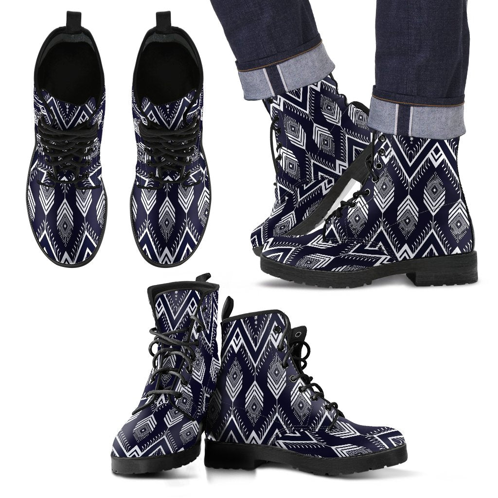 Indians Tribal Aztec Men Leather Boots