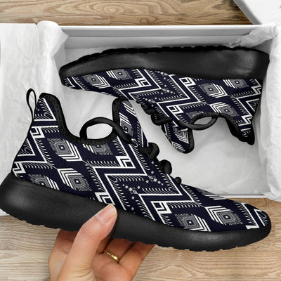 Indians Tribal Aztec Mesh Knit Sneakers Shoes