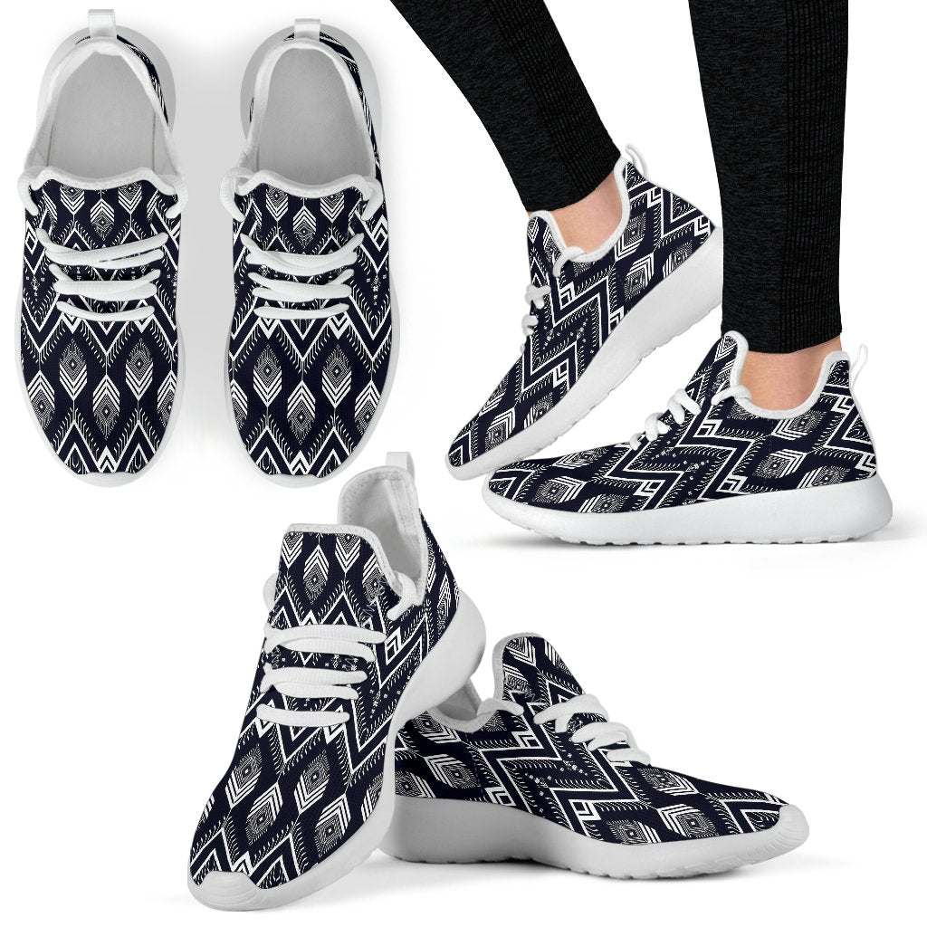 Indians Tribal Aztec Mesh Knit Sneakers Shoes