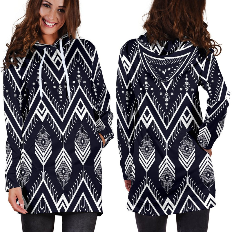 Indians Tribal Aztec Women Hoodie Dress