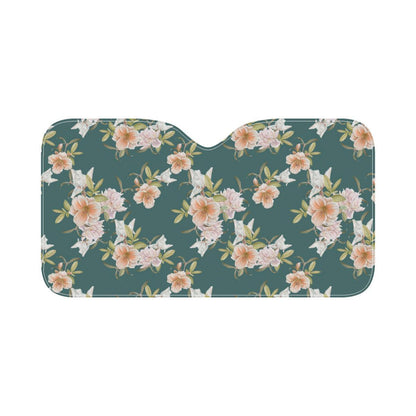 Iris Pattern Print Design IR01 Car Sun Shade-JorJune