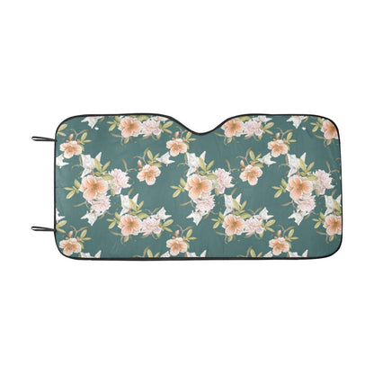 Iris Pattern Print Design IR01 Car Sun Shade-JorJune
