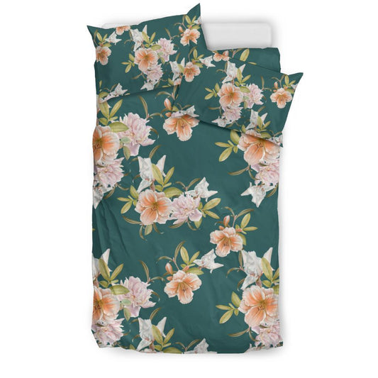 Iris Pattern Print Design IR01 Duvet Cover Bedding Set-JORJUNE.COM