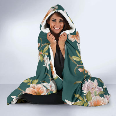 Iris Pattern Print Design IR01 Hooded Blanket-JORJUNE.COM