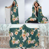 Iris Pattern Print Design IR01 Hooded Blanket-JORJUNE.COM