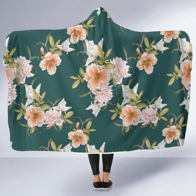 Iris Pattern Print Design IR01 Hooded Blanket-JORJUNE.COM