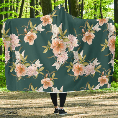 Iris Pattern Print Design IR01 Hooded Blanket-JORJUNE.COM