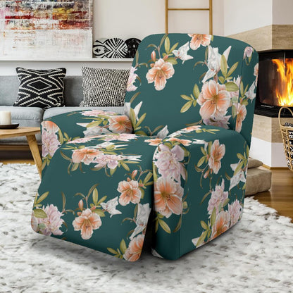 Iris Pattern Print Design IR01 Recliner Slipcover-JORJUNE.COM