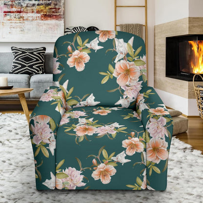 Iris Pattern Print Design IR01 Recliner Slipcover-JORJUNE.COM