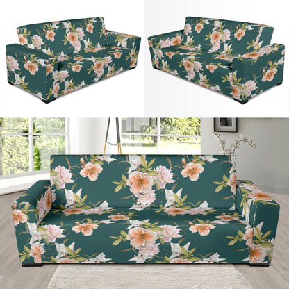 Iris Pattern Print Design IR01 Sofa Slipcover-JORJUNE.COM