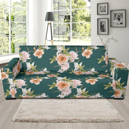 Iris Pattern Print Design IR01 Sofa Slipcover-JORJUNE.COM