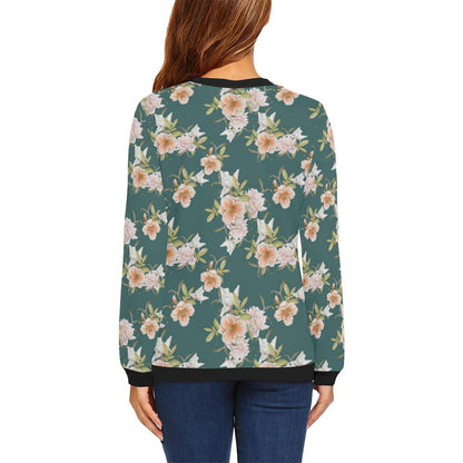 Iris Pattern Print Design IR01 Women Long Sleeve Sweatshirt-JorJune