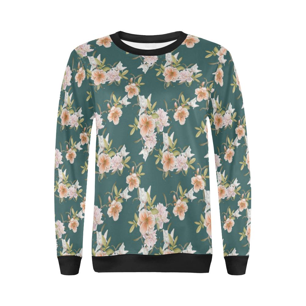 Iris Pattern Print Design IR01 Women Long Sleeve Sweatshirt-JorJune