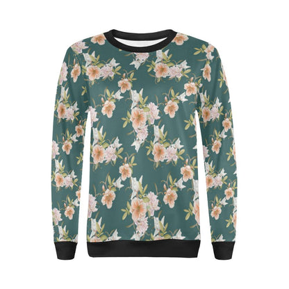 Iris Pattern Print Design IR01 Women Long Sleeve Sweatshirt-JorJune