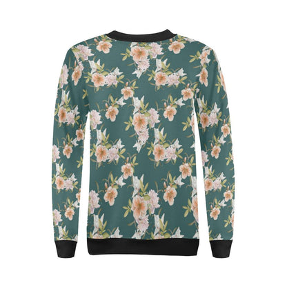 Iris Pattern Print Design IR01 Women Long Sleeve Sweatshirt-JorJune
