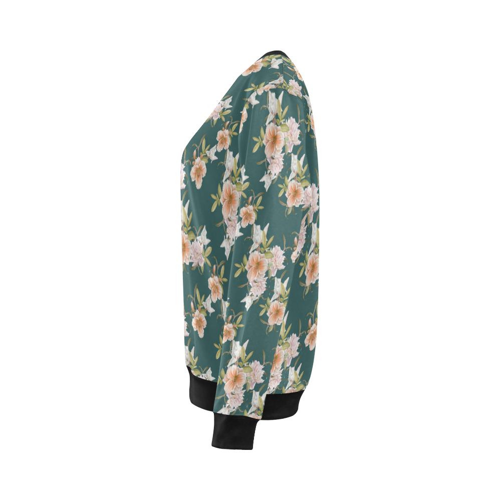 Iris Pattern Print Design IR01 Women Long Sleeve Sweatshirt-JorJune