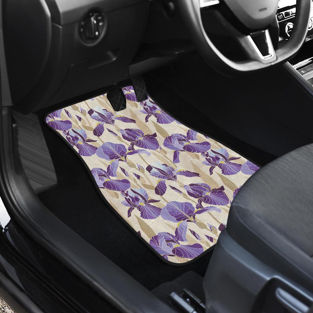 Iris Pattern Print Design IR02 Car Floor Mats-JorJune