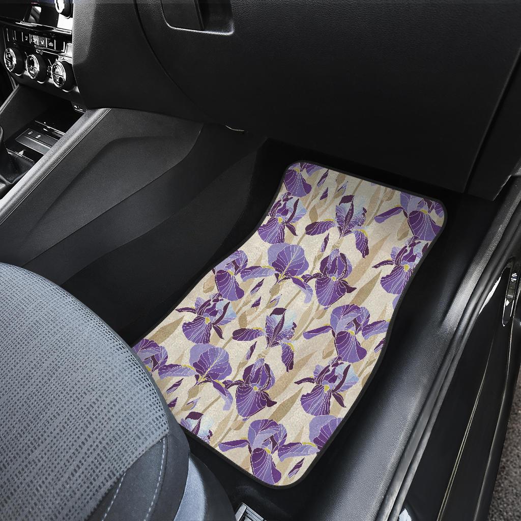 Iris Pattern Print Design IR02 Car Floor Mats-JorJune
