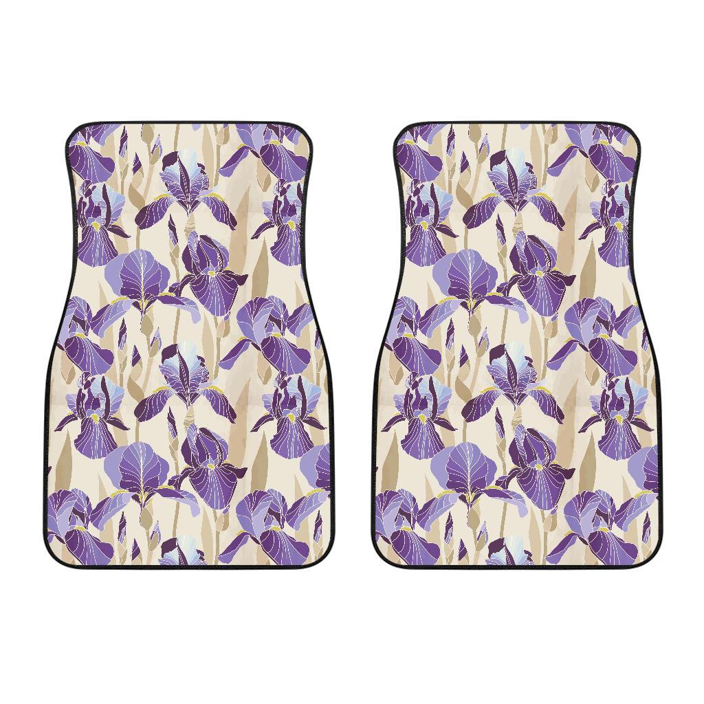 Iris Pattern Print Design IR02 Car Floor Mats-JorJune