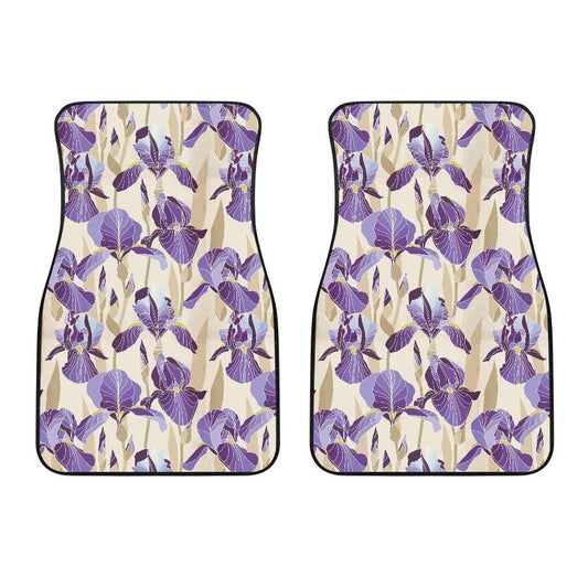 Iris Pattern Print Design IR02 Car Floor Mats-JorJune