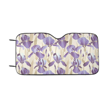 Iris Pattern Print Design IR02 Car Sun Shade-JorJune