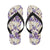 Iris Pattern Print Design IR02 Flip Flops-JorJune